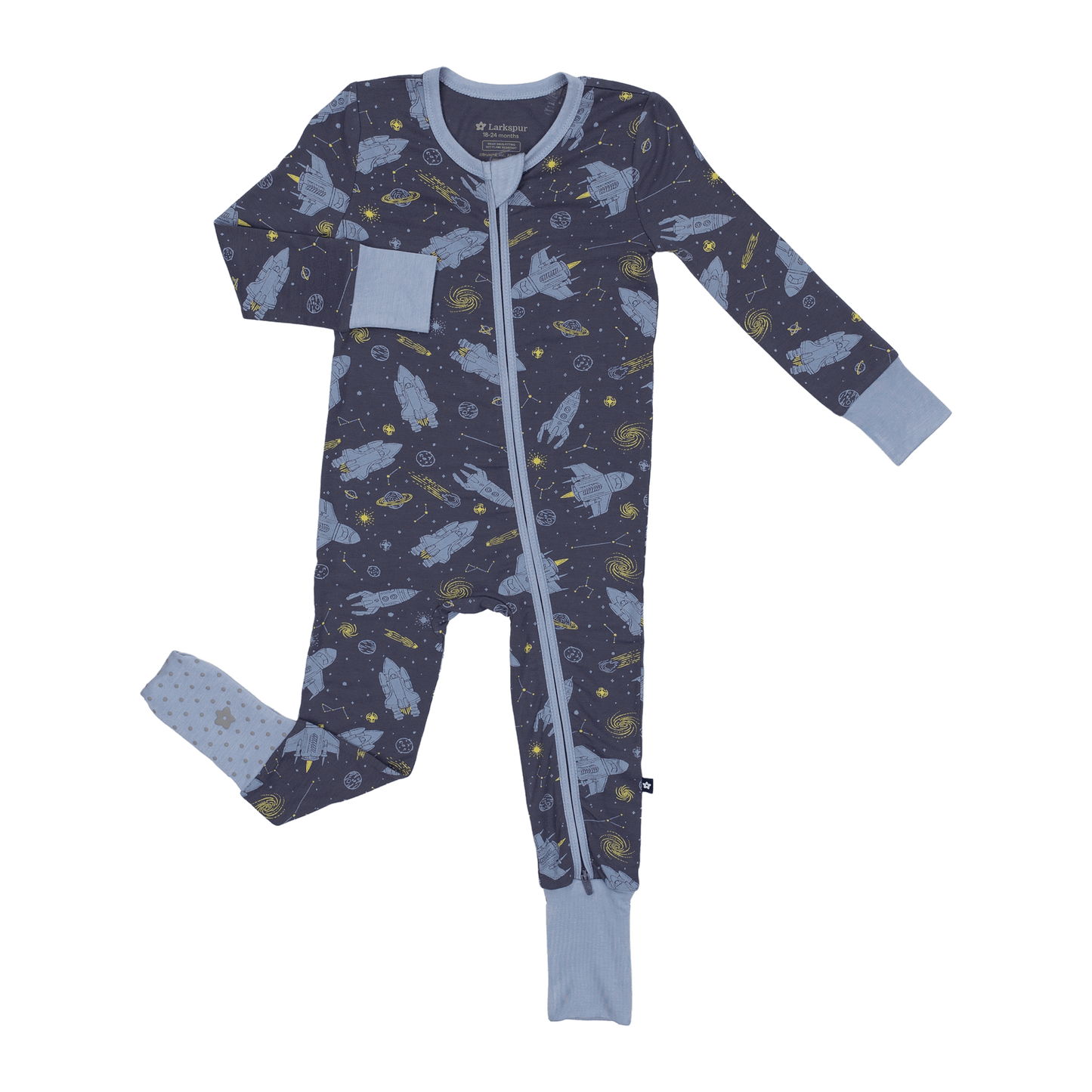 Convertible Footed Romper in Starships