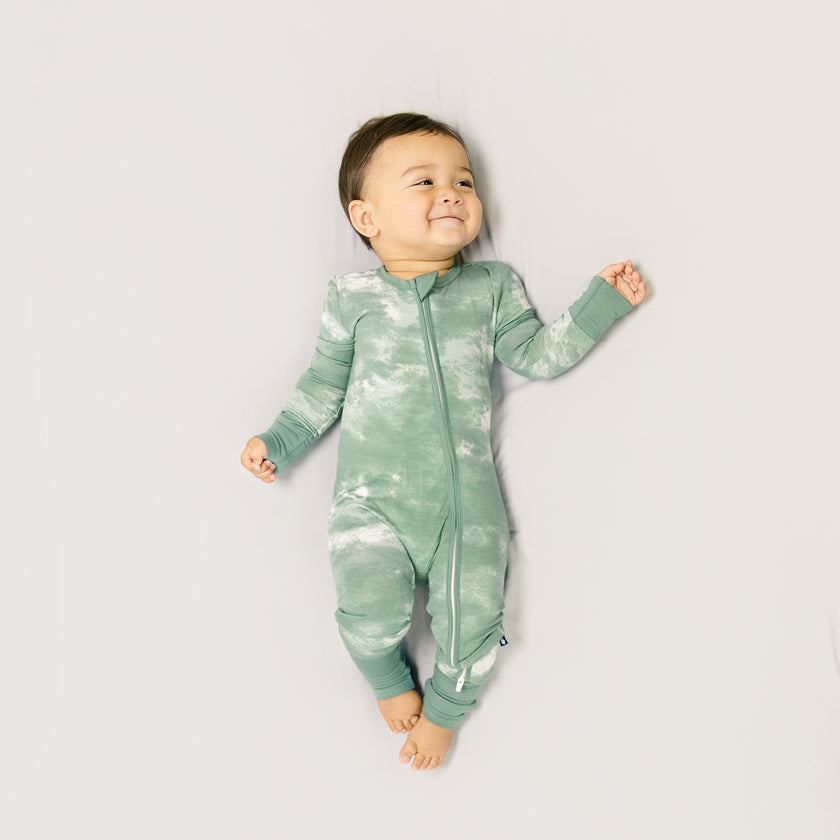 Convertible Footed Romper in Pine