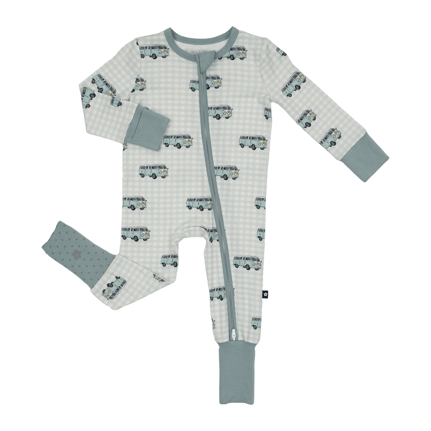 Convertible Footed Romper in Road Trip