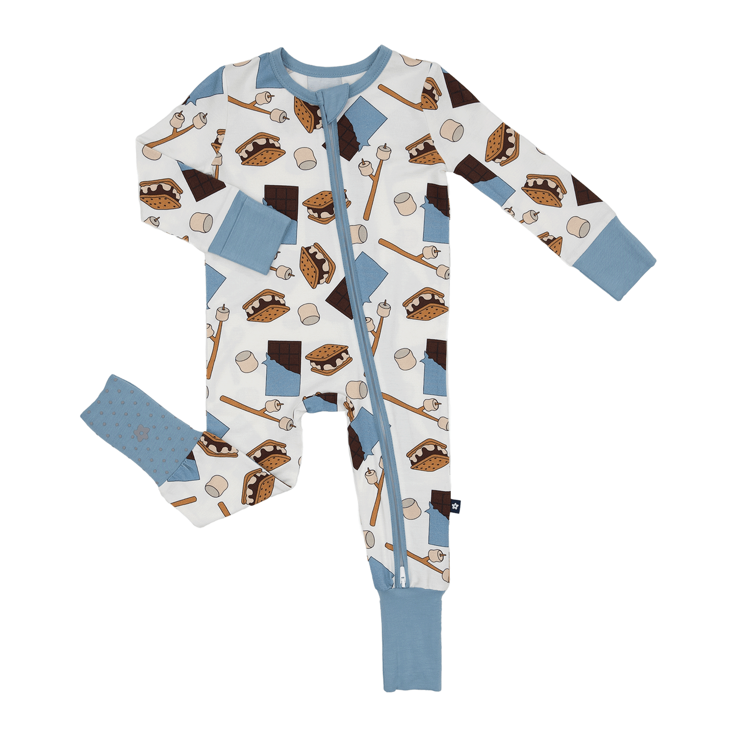 Convertible Footed Romper in S'mores