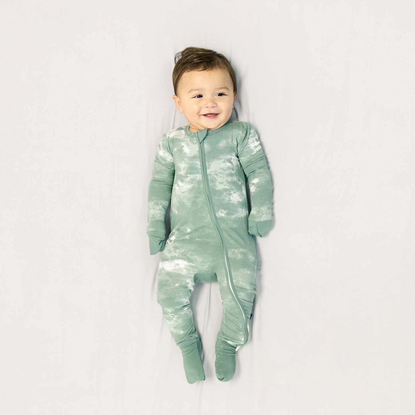 Convertible Footed Romper in Pine