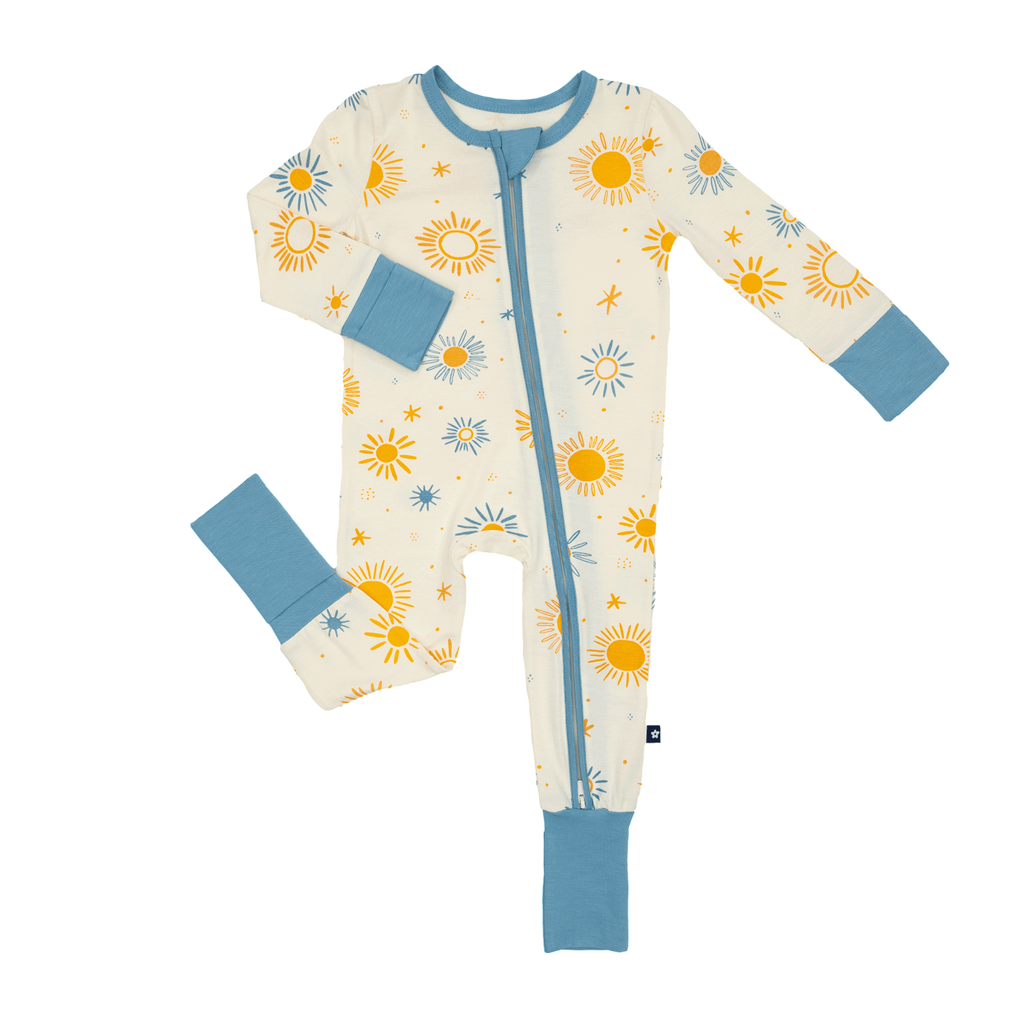 Convertible Footed Romper in Sunkissed