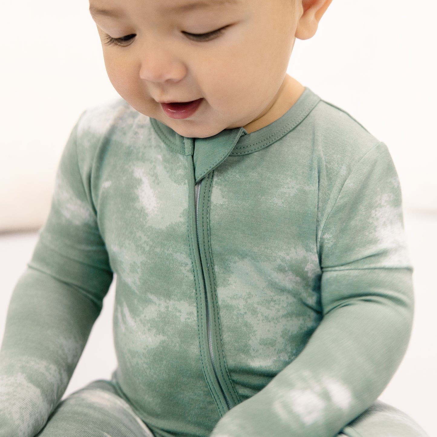 Convertible Footed Romper in Pine