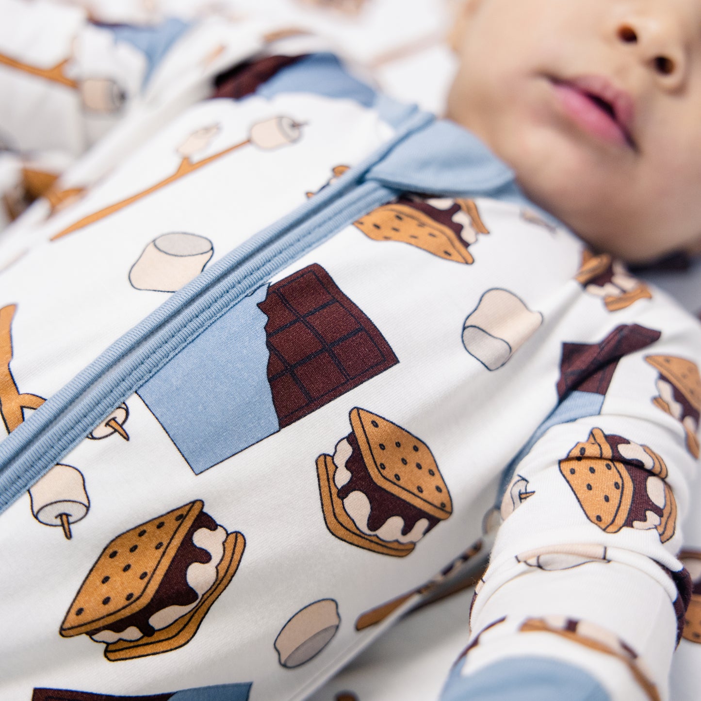 Convertible Footed Romper in S'mores