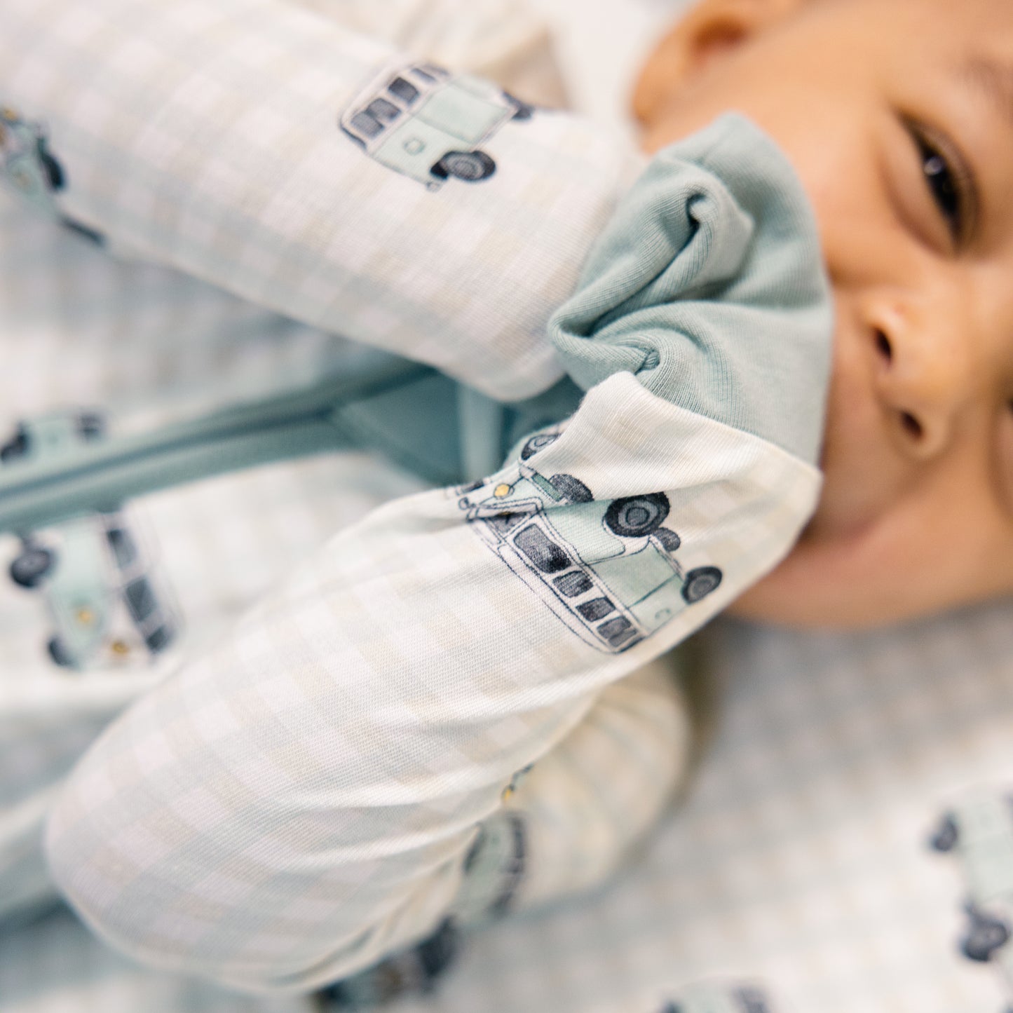 Convertible Footed Romper in Road Trip