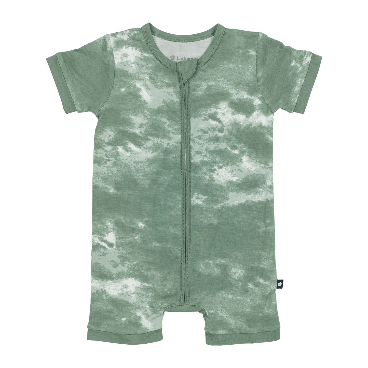 Short Zip Romper in Pine