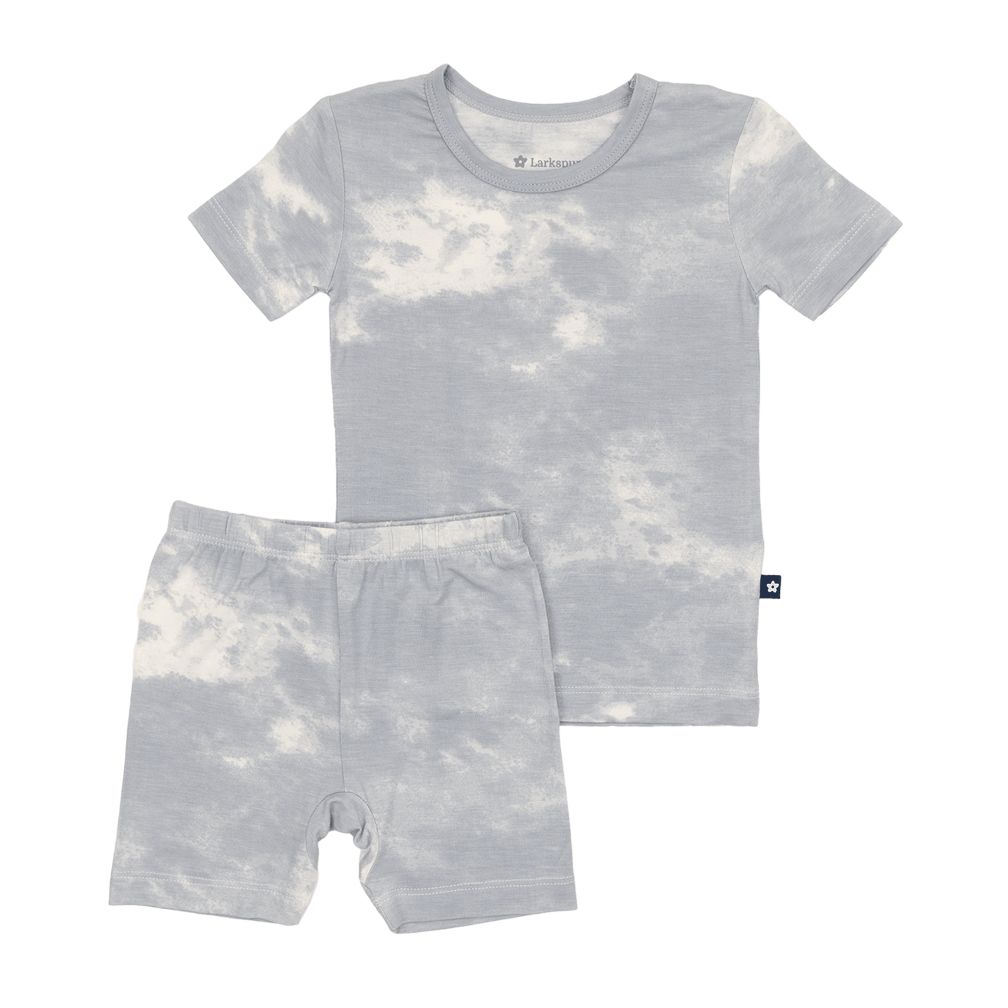 Short PJ Set in Blue Fog