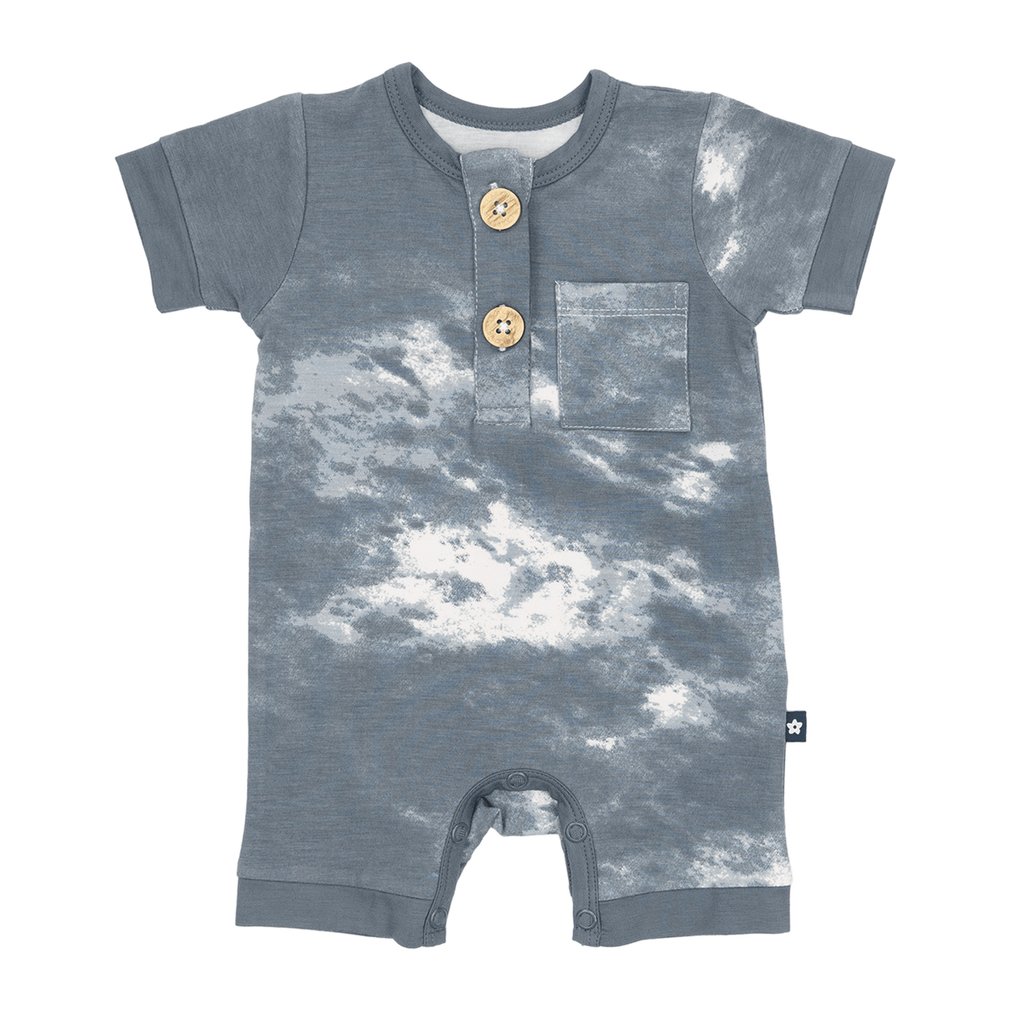 Short Romper in Dark Slate