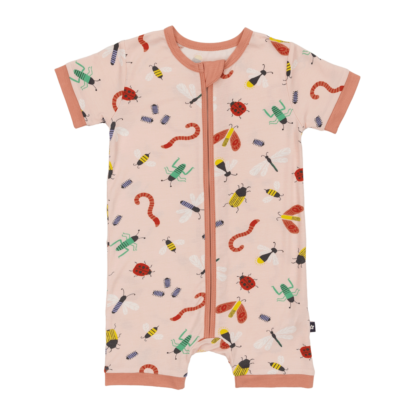 Short Zip Romper in Cuddly Crawlers