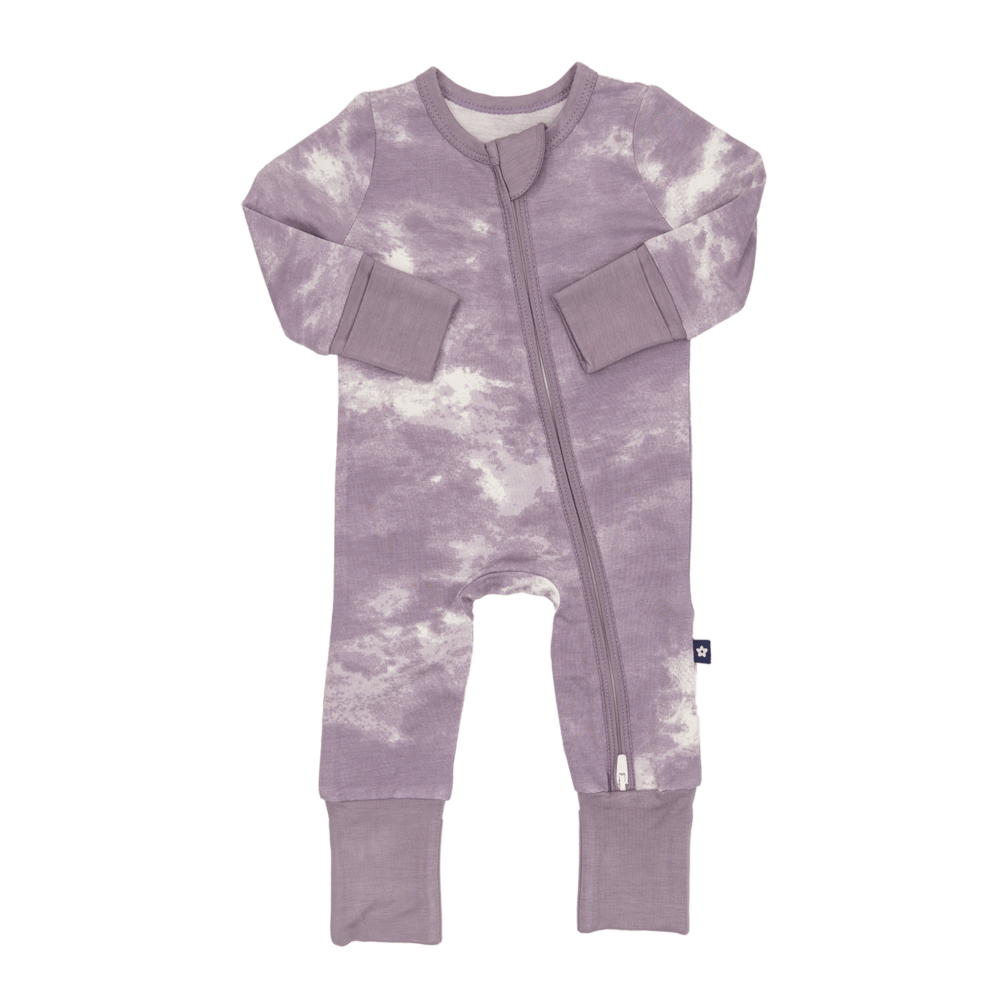 Convertible Footed Romper in Quick Silver