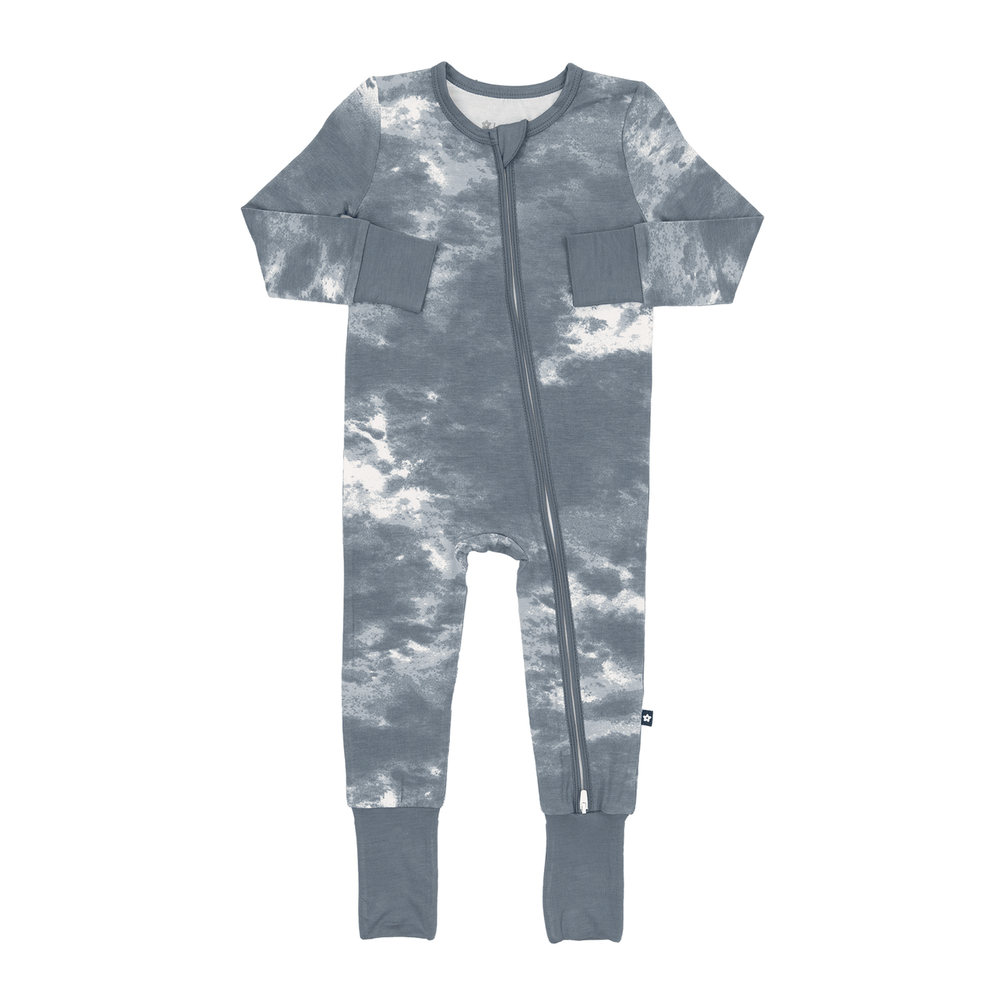 Convertible Footed Romper in Dark Slate