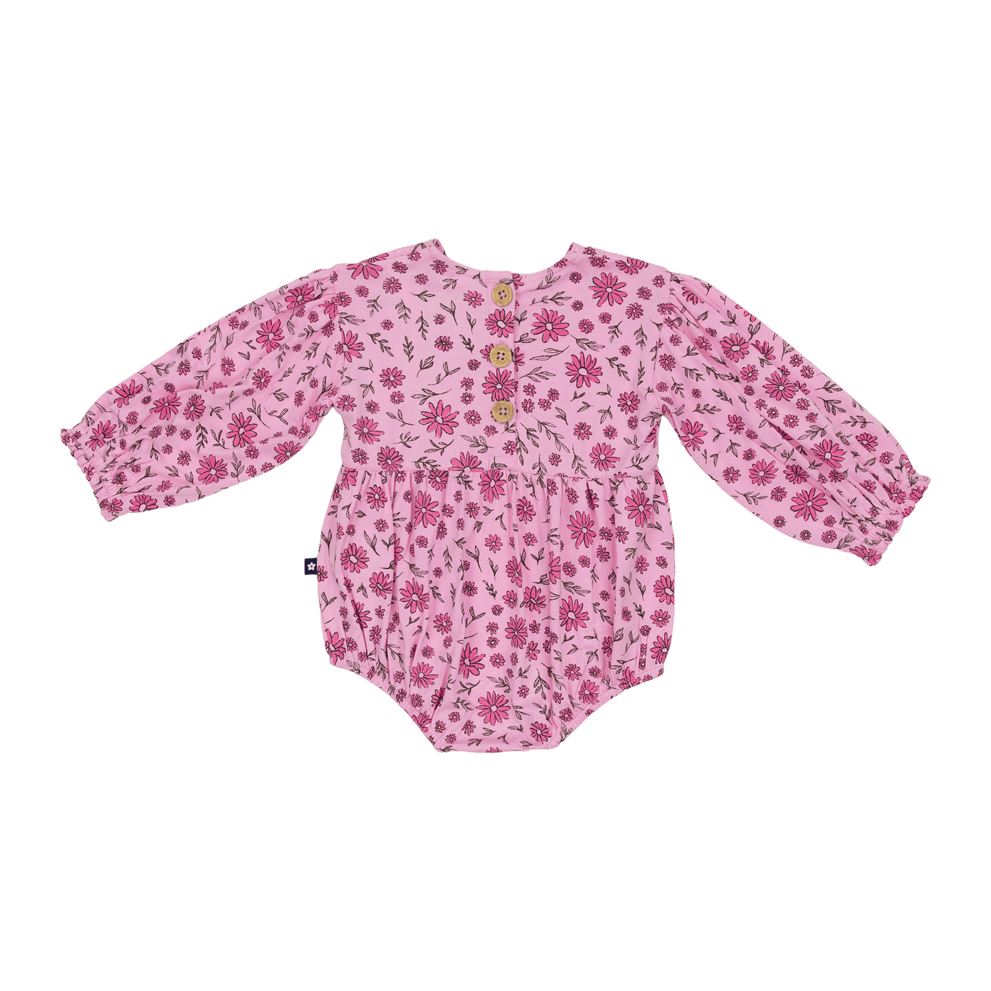 Bubble Romper in Ditsy Daisies