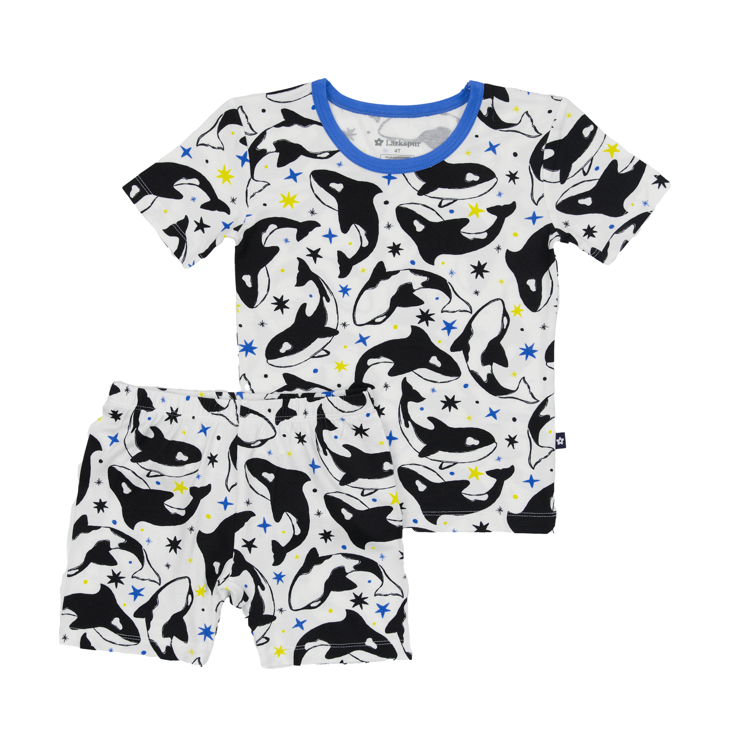 Short PJ Set in Dancing Orcas