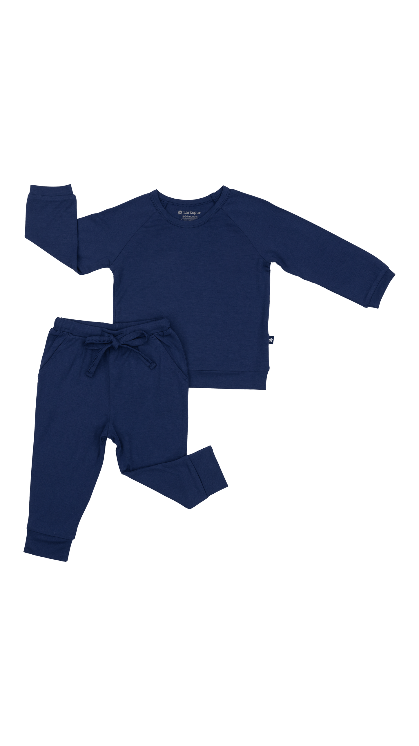 Long Sleeve Jogger Set in Larkspur