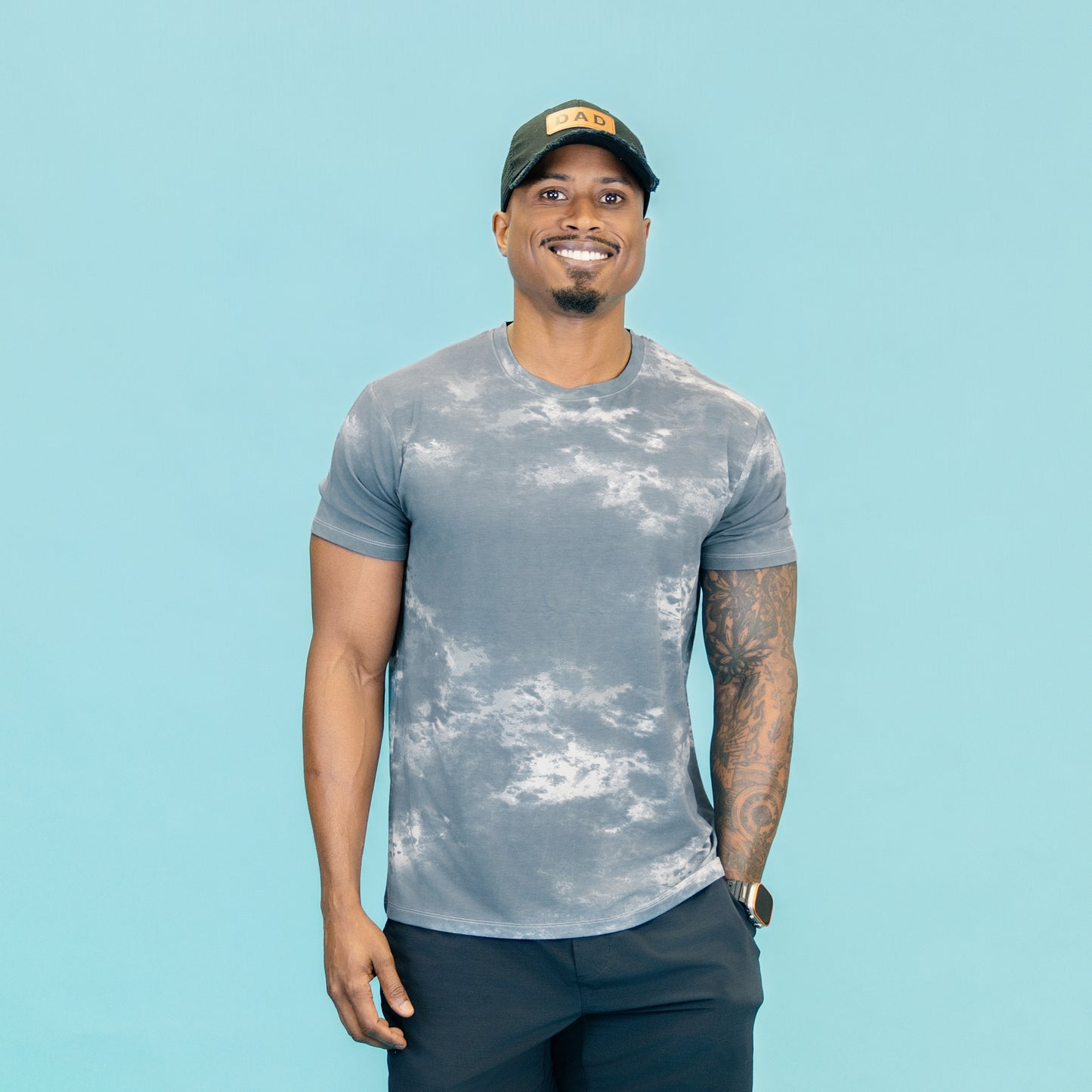 Men's Crew Neck Tee in Dark Slate