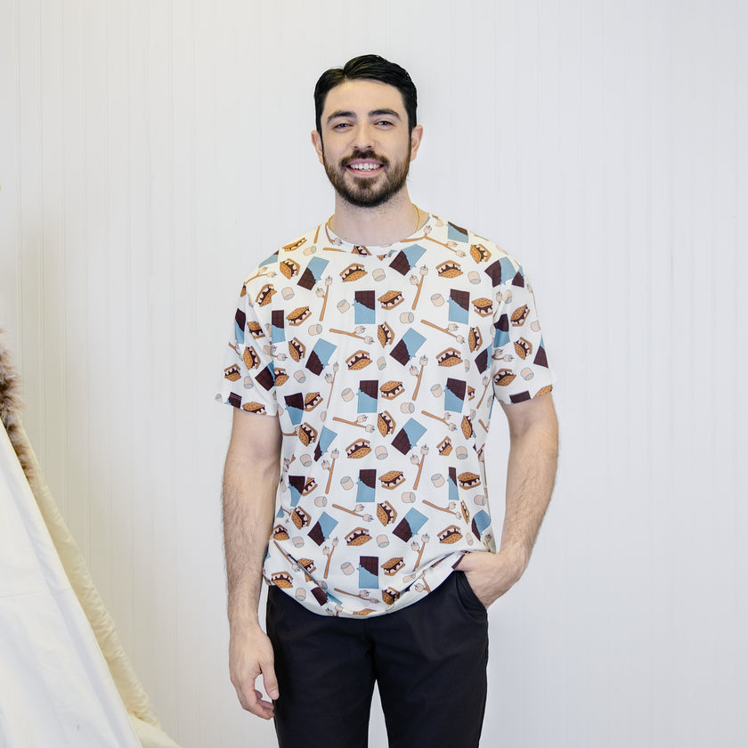 Men's Crew Neck Tee in S'mores