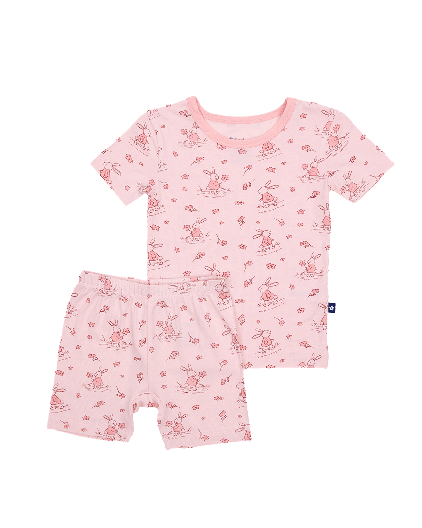 Short PJ Set in Bunny Blossoms