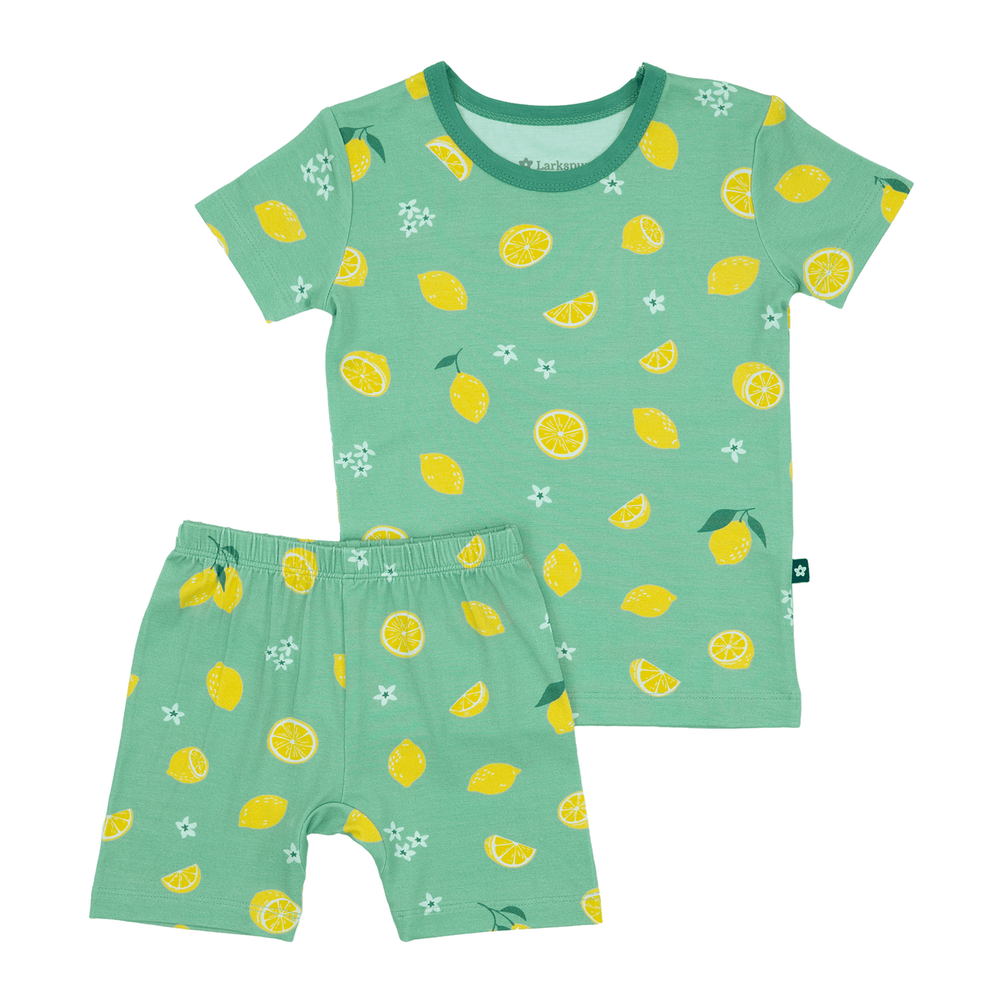 Short PJ Set in Citrus Summer