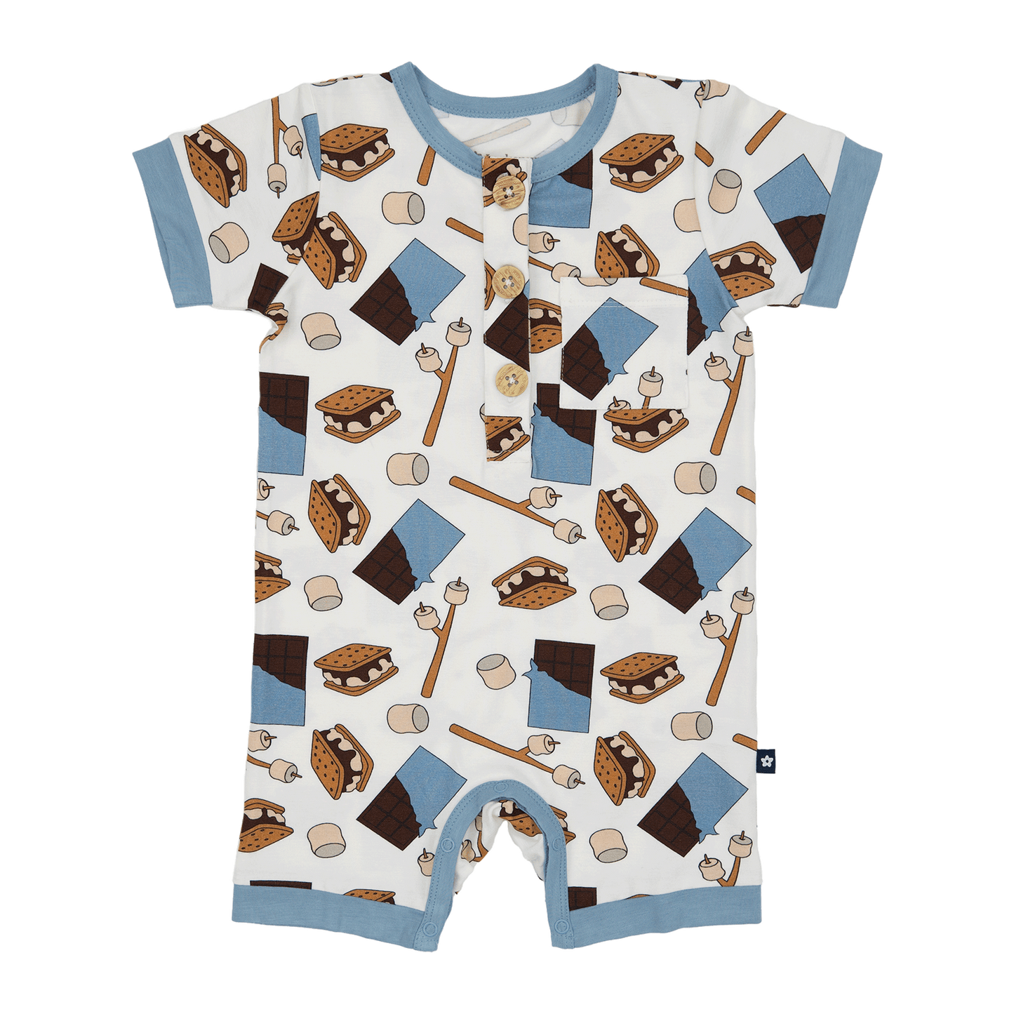 Short Romper in S'mores