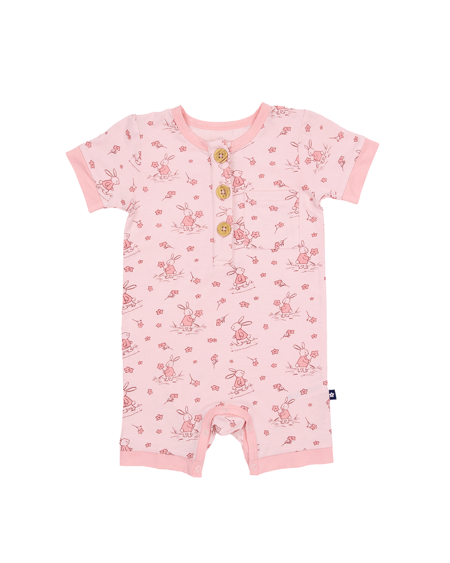 Short Romper in Bunny Blossoms