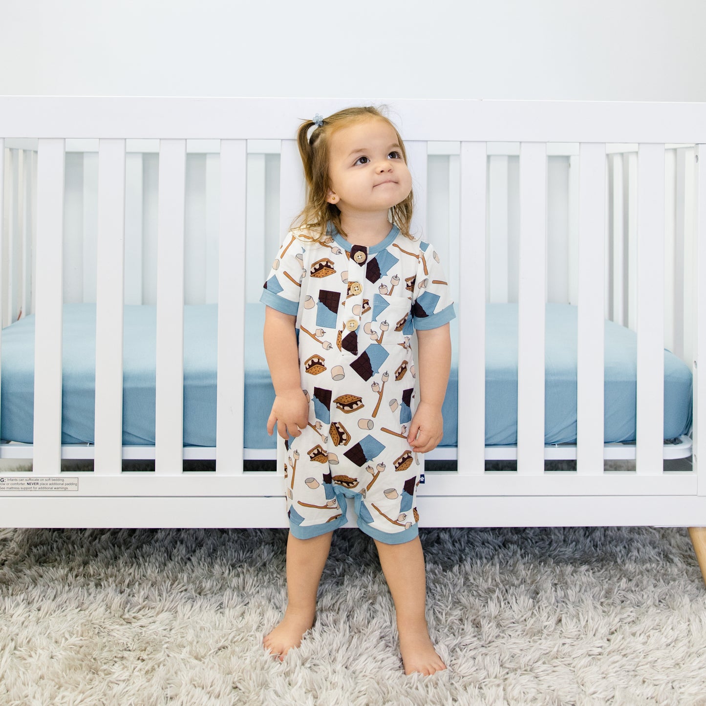 Short Romper in S'mores