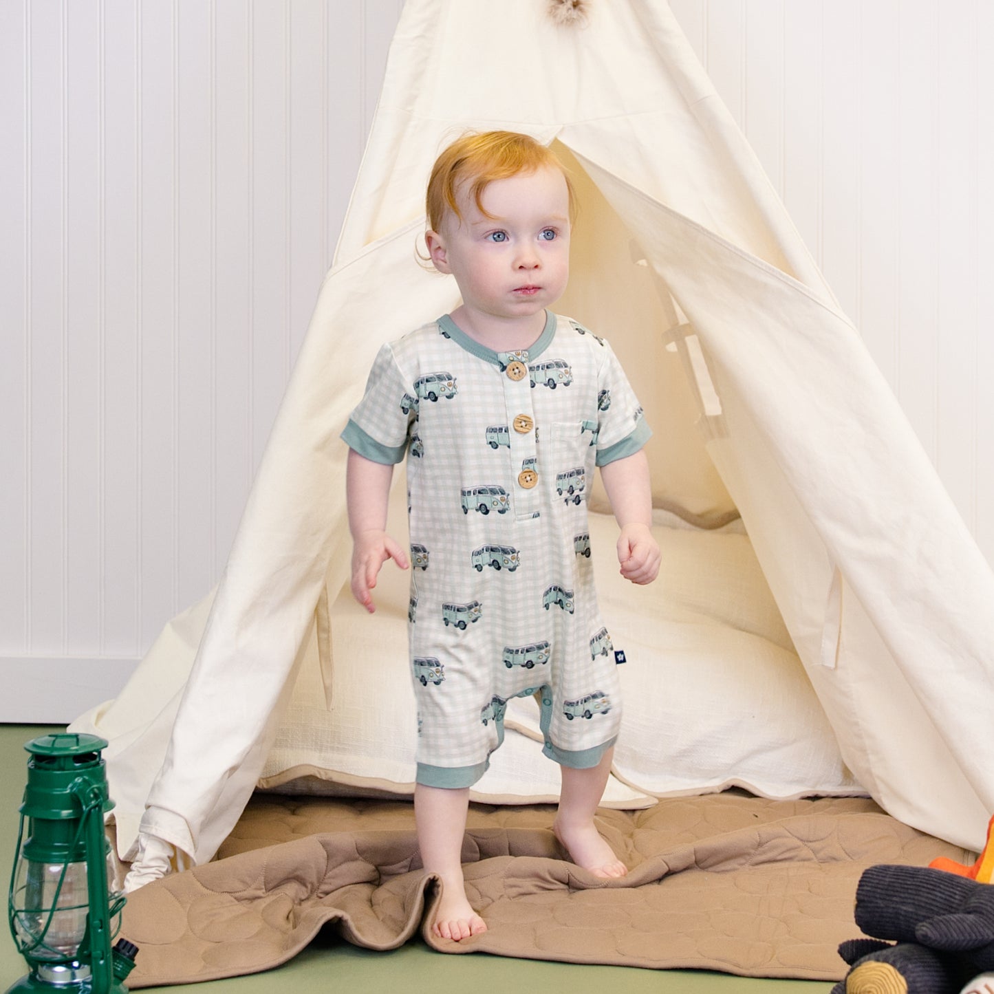 Short Romper in Road Trip