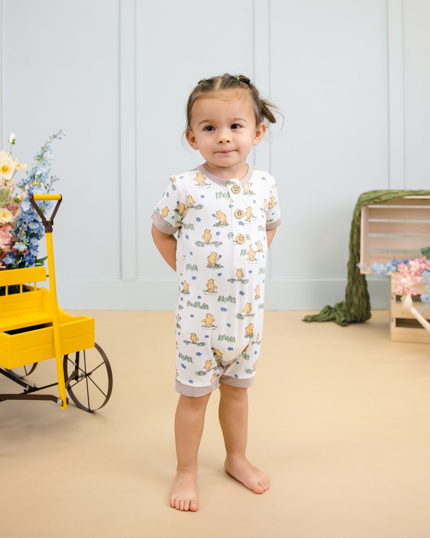Short Romper in Woodland Journey