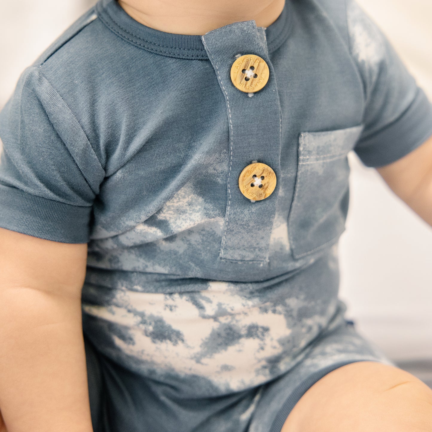 Short Romper in Dark Slate