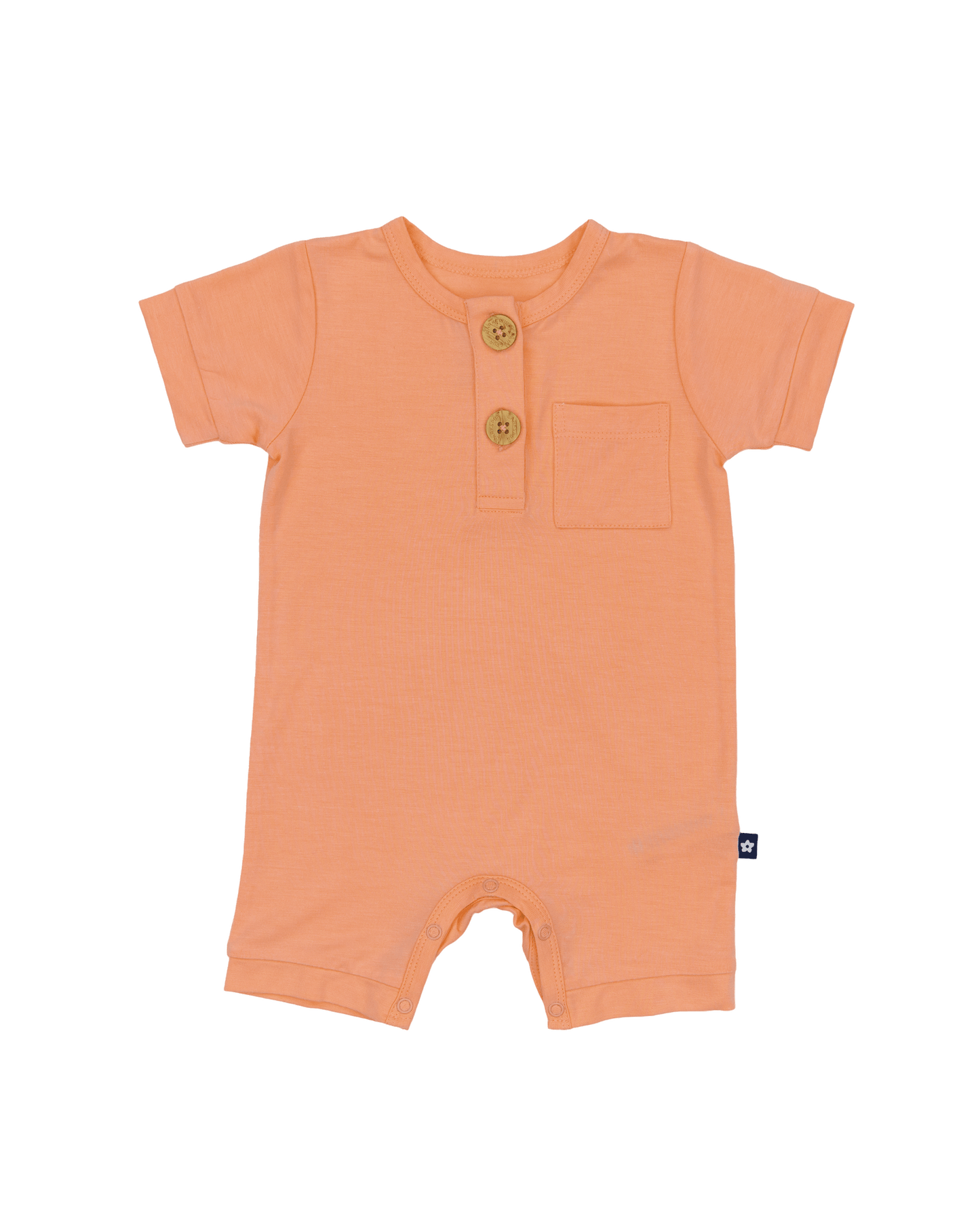 Short Romper in Peach