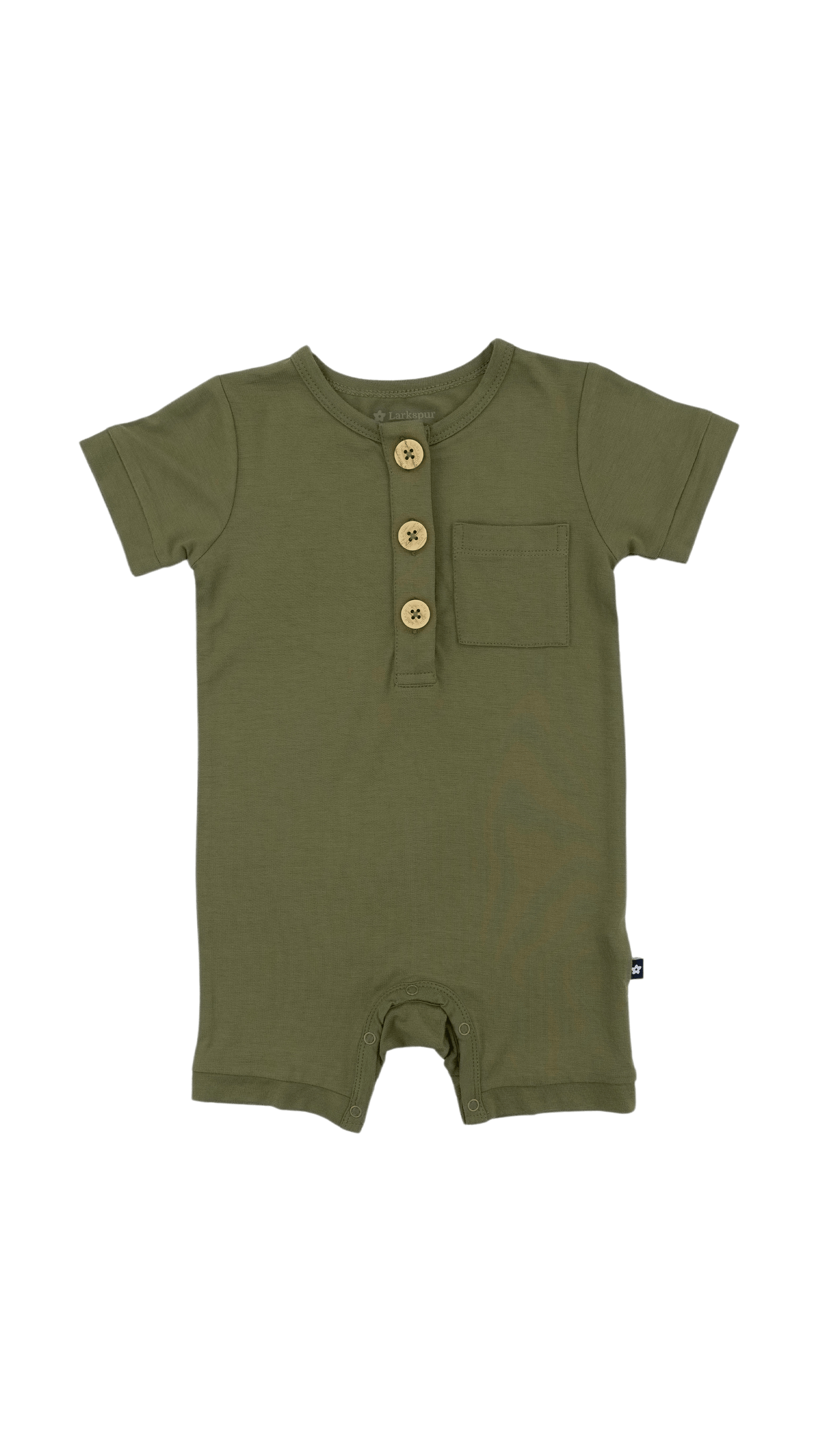 Short Romper in Olive
