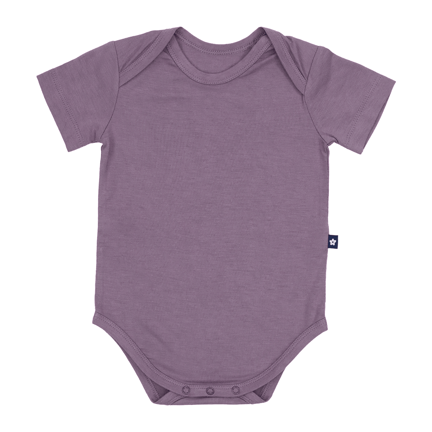 Short Sleeve Bodysuit in Plum