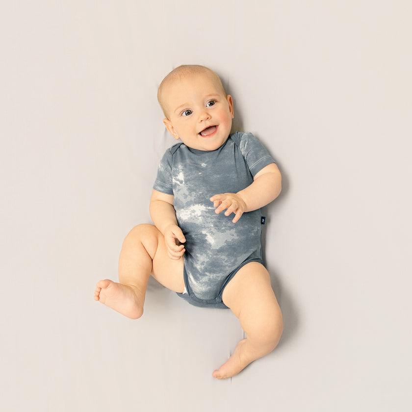 Short Sleeve Bodysuit in Dark Slate