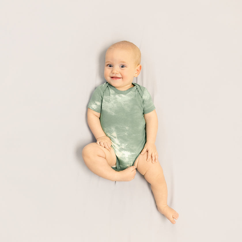Short Sleeve Bodysuit in Pine