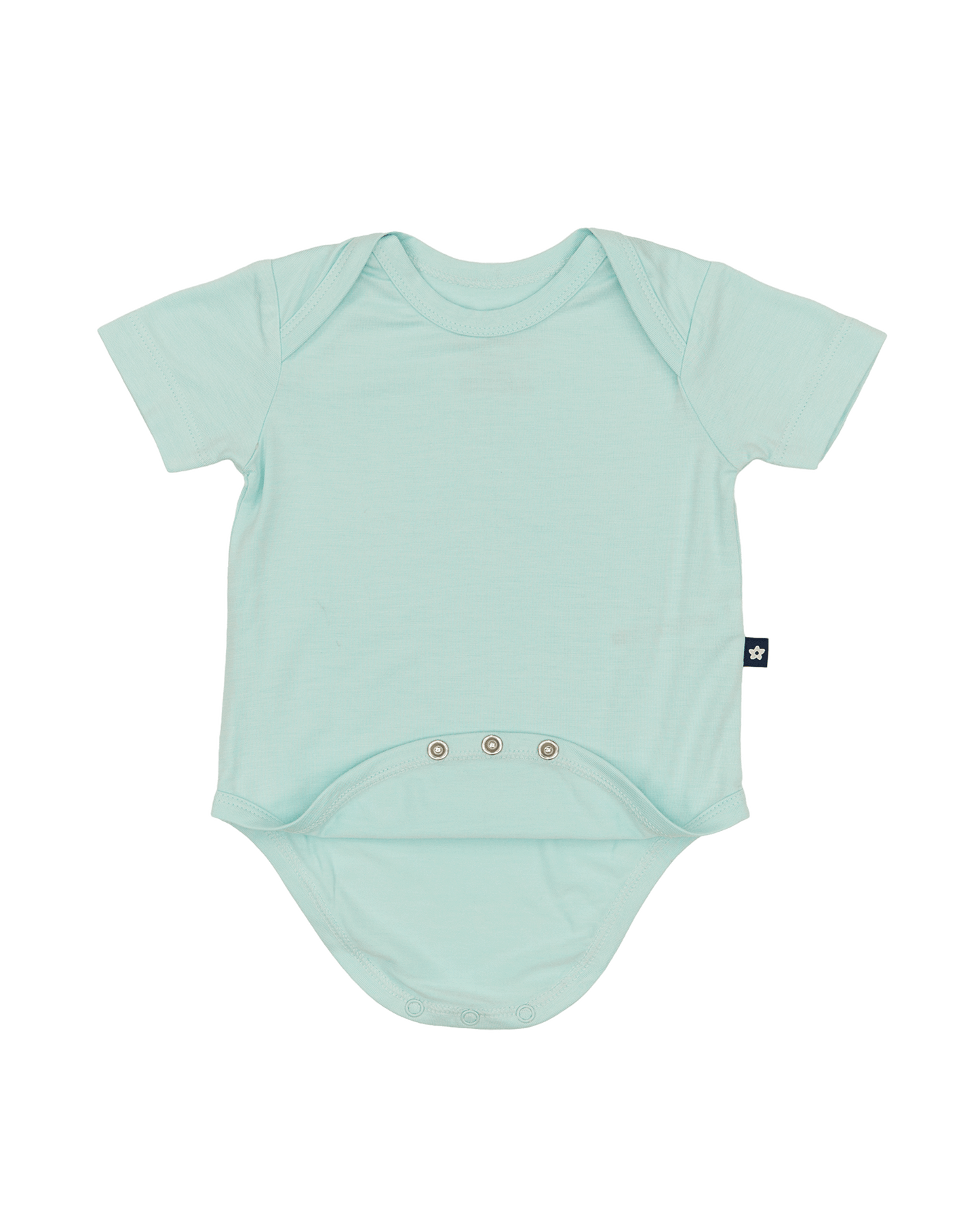 Short Sleeve Bodysuit in Aqua Sky