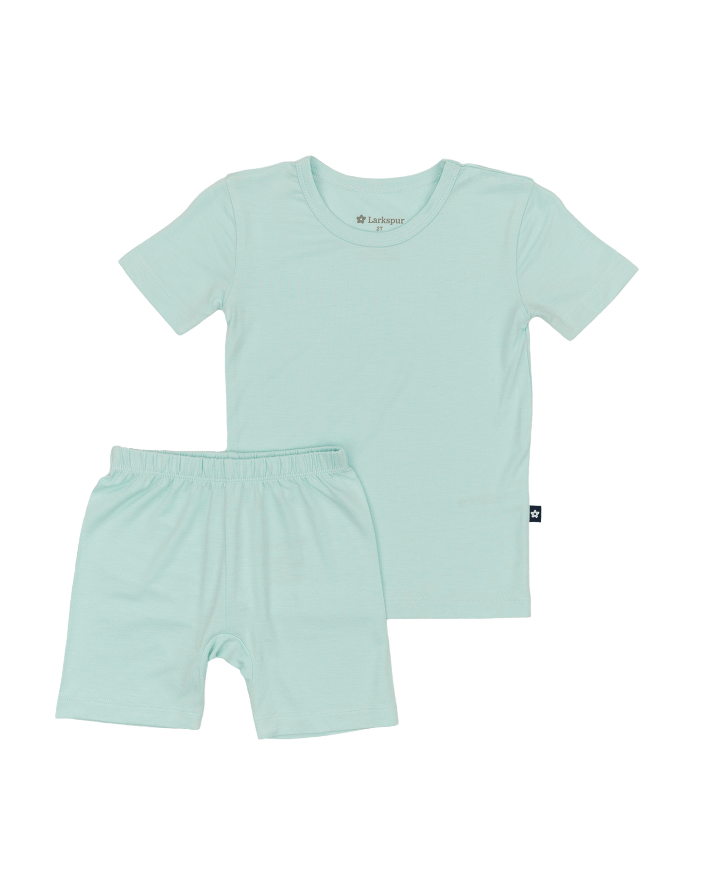 Short PJ Set in Aqua Sky