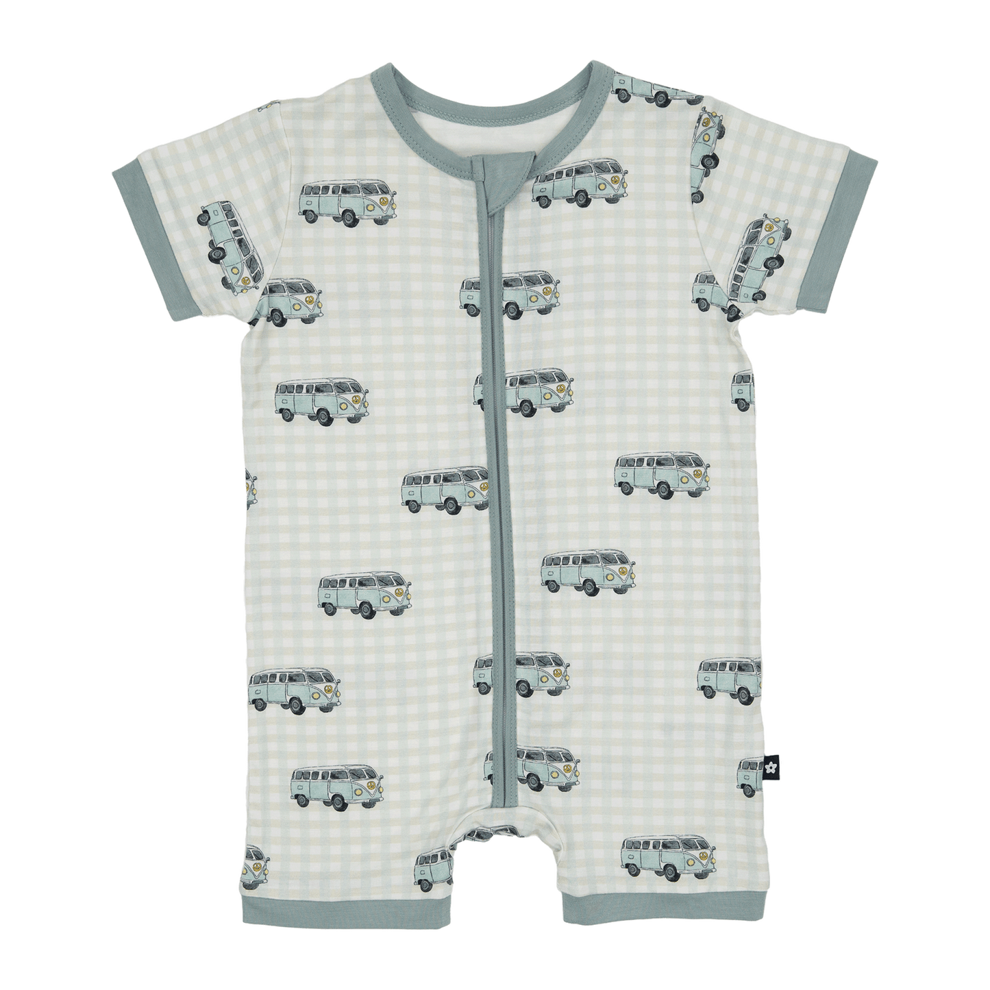 Short Zip Romper in Road Trip