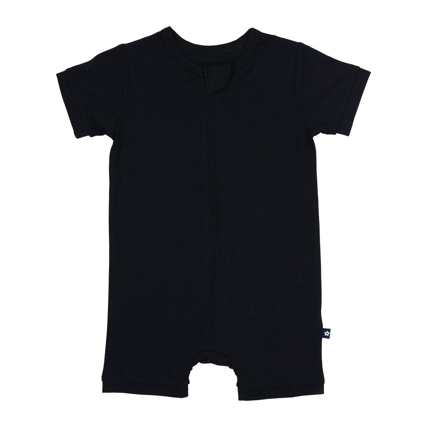 Short Zip Romper in Midnight