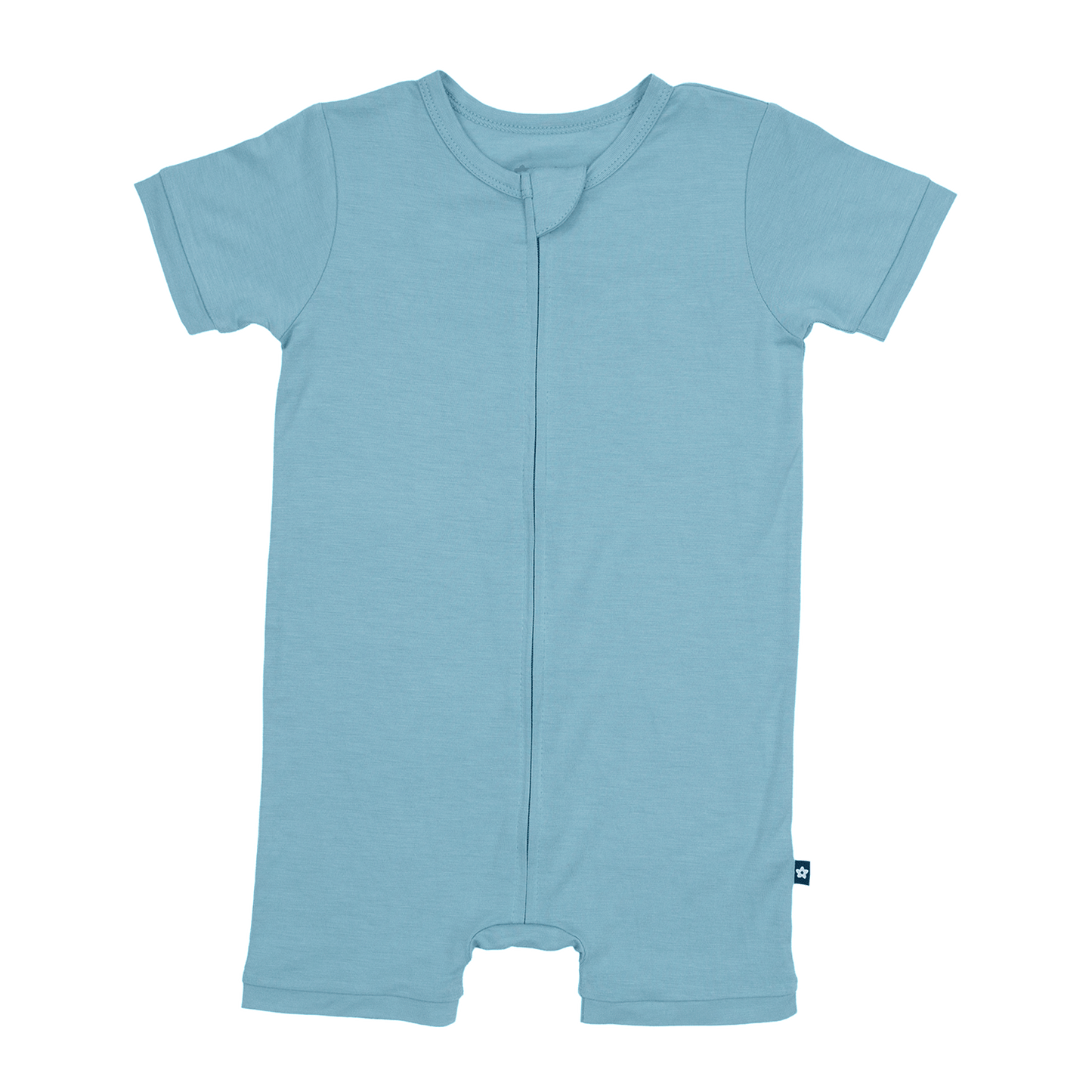 Short Zip Romper in Sky