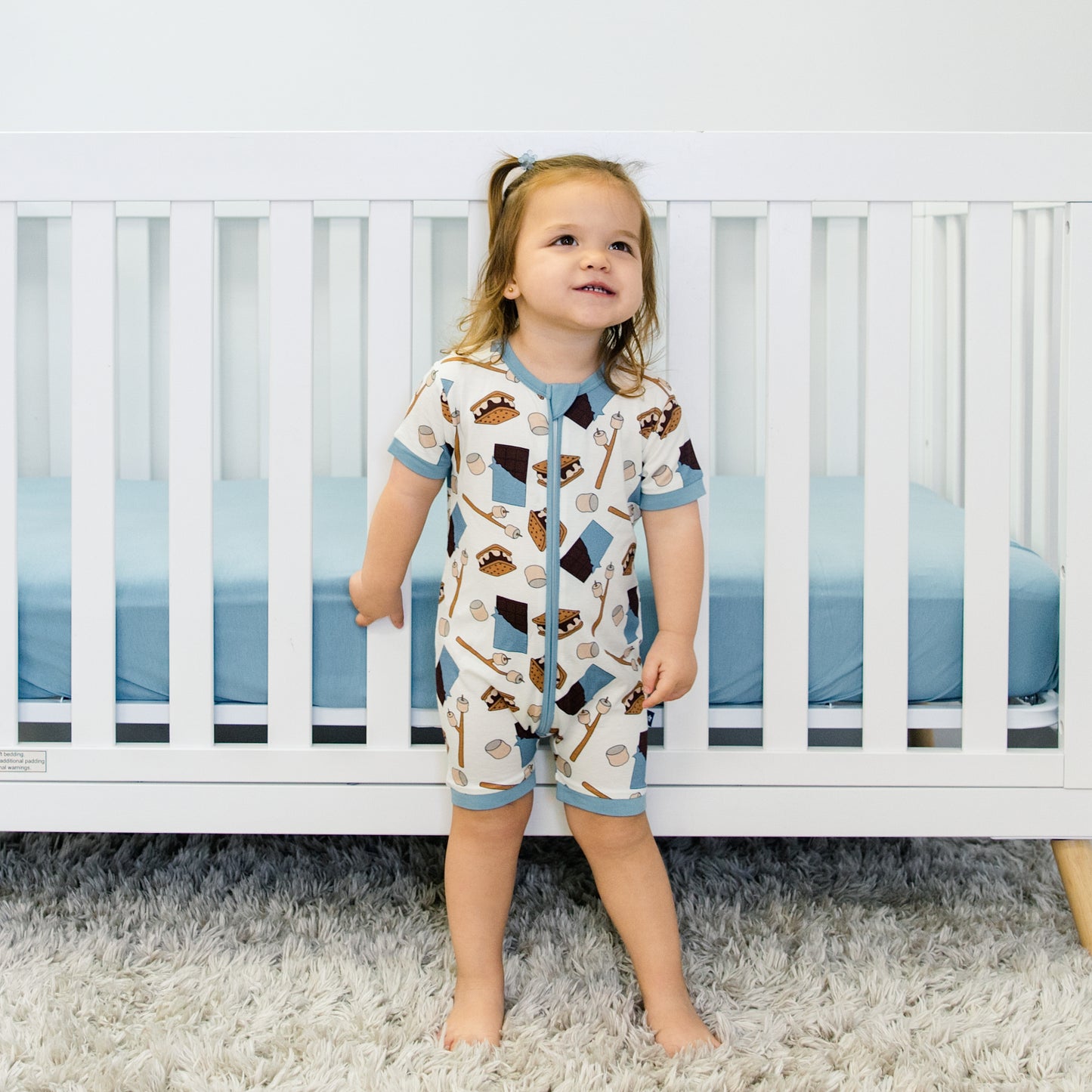 Short Zip Romper in S'mores