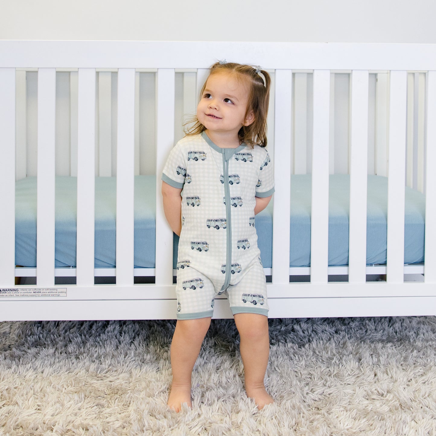 Short Zip Romper in Road Trip