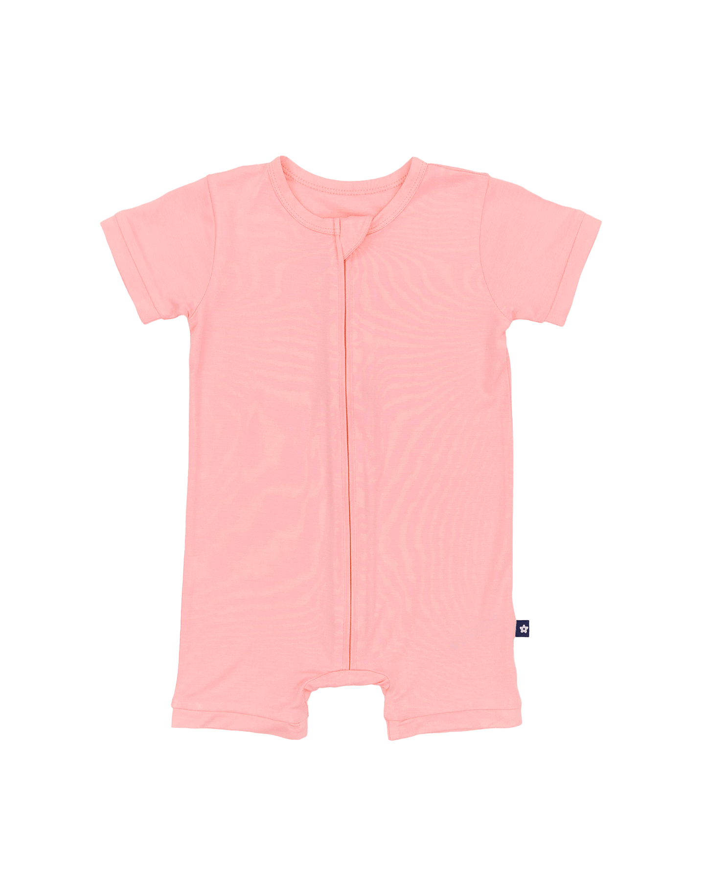 Short Zip Romper in Candy Pink