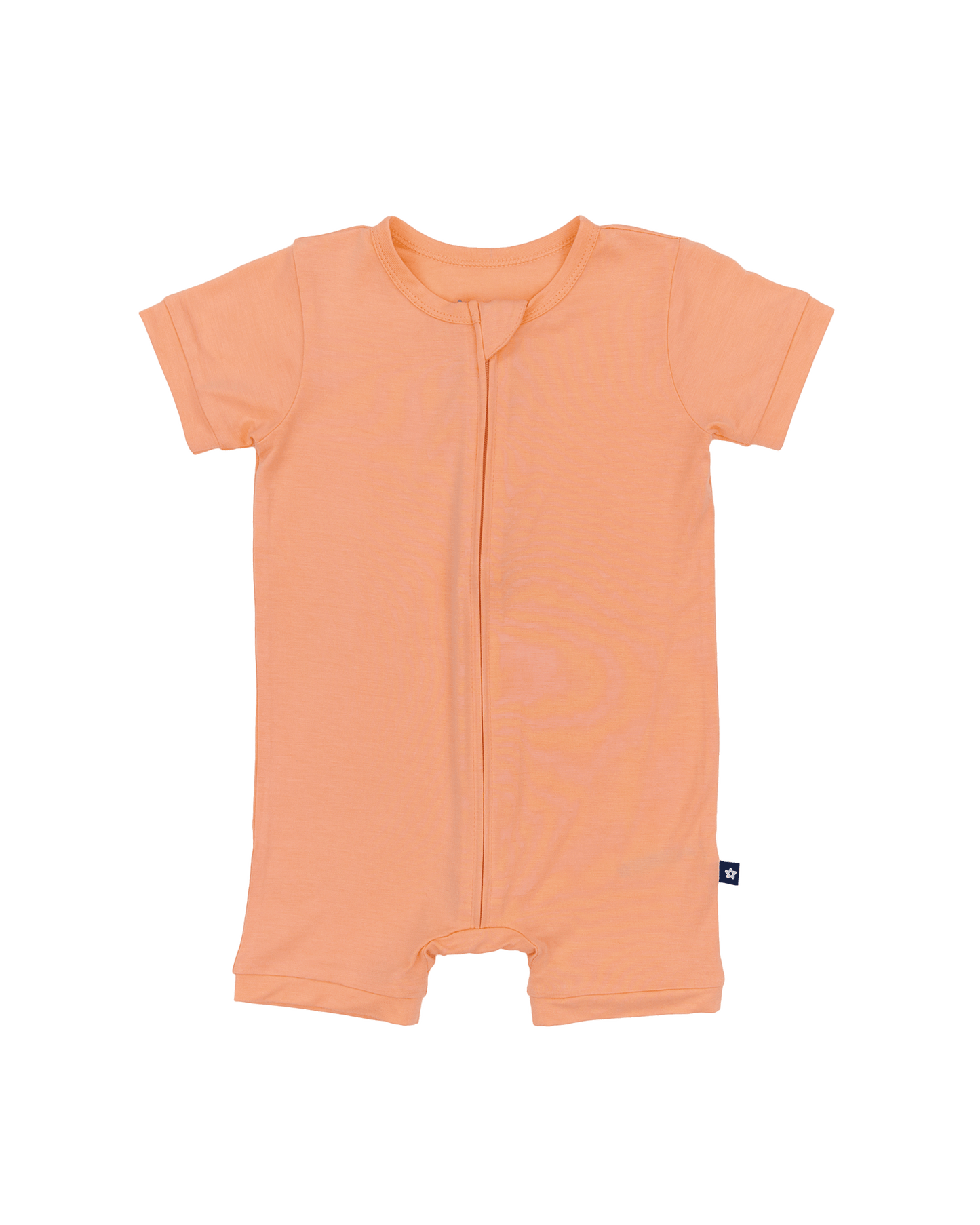 Short Zip Romper in Peach