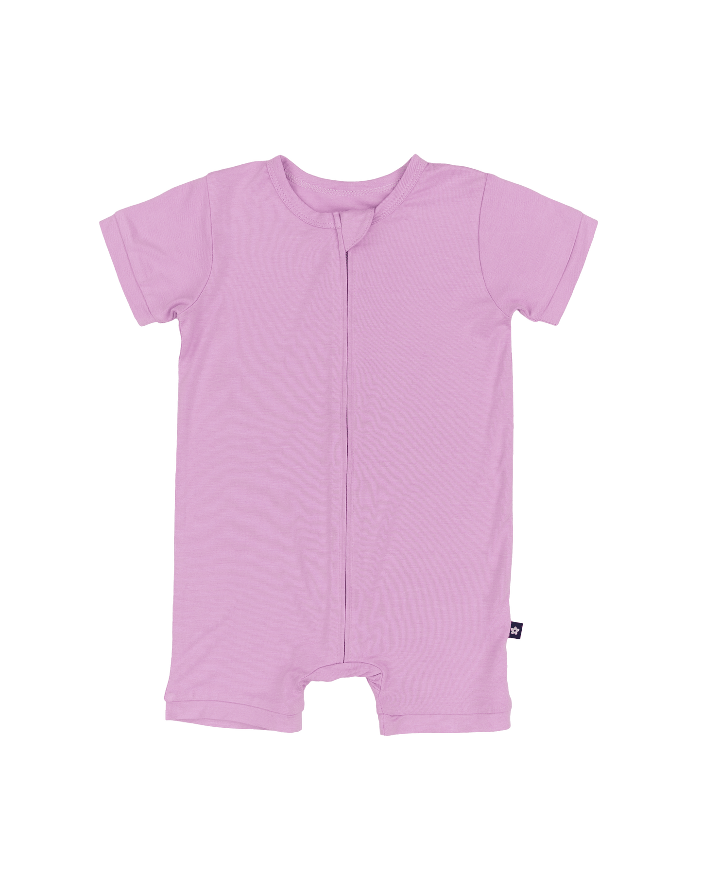 Short Zip Romper in Violet