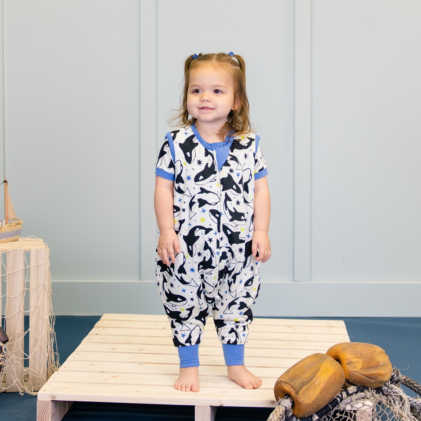 Sleep Sack Walker 1.0 TOG in Dancing Orcas