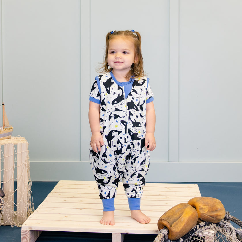 Sleep Sack Walker 1.0 TOG in Dancing Orcas
