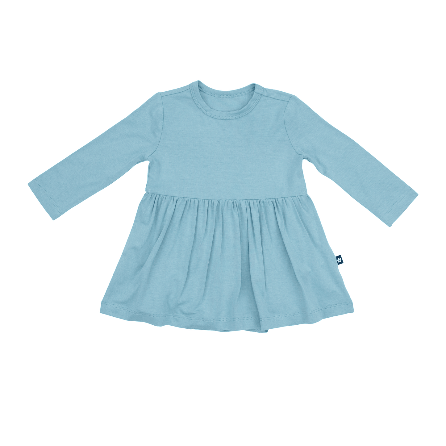 Long Sleeve Twirl Dress in Sky