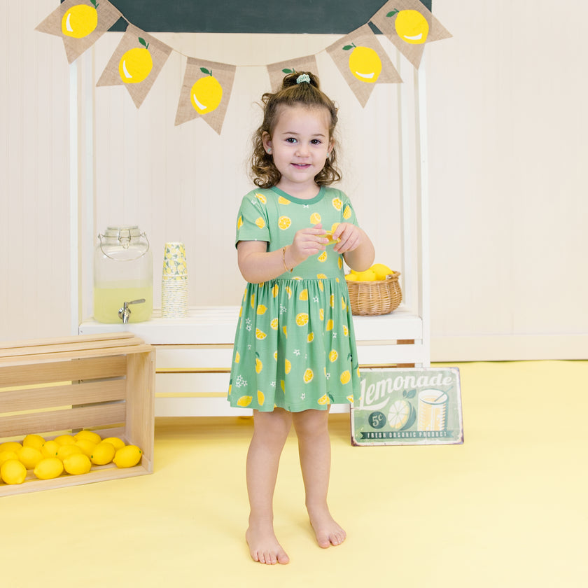 Twirl Dress in Citrus Summer