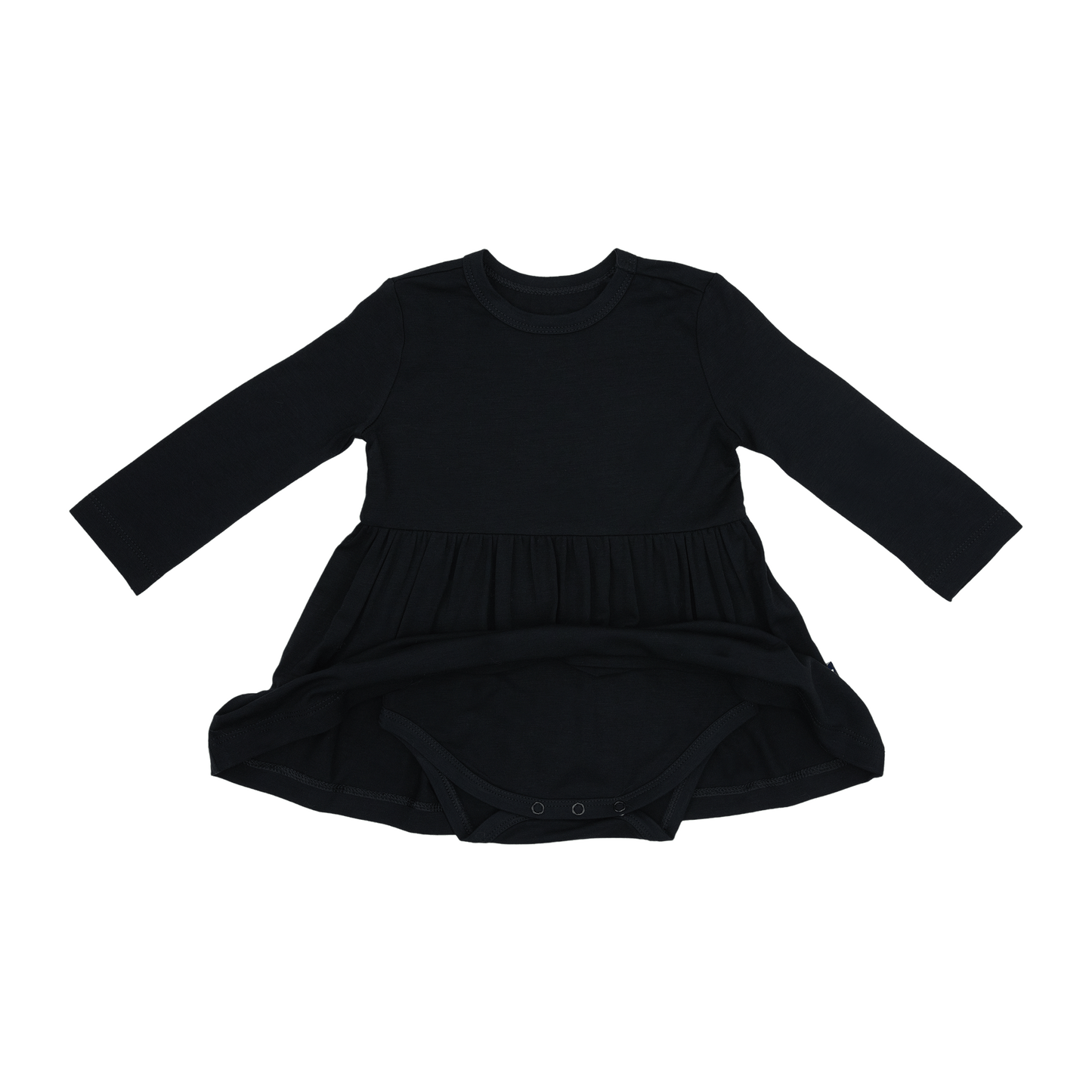 Long Sleeve Twirl Dress in Midnight