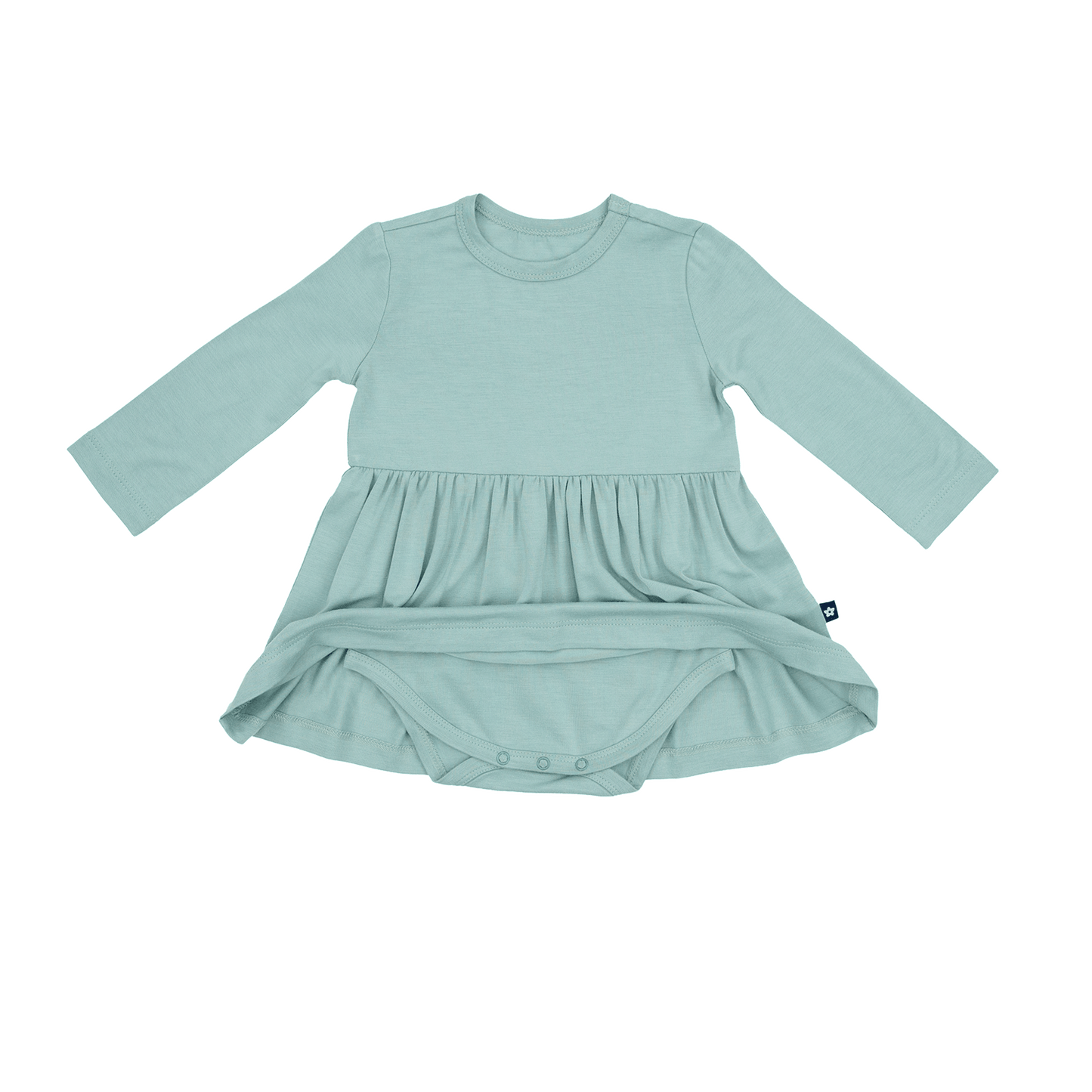 Long Sleeve Twirl Dress in Pistachio