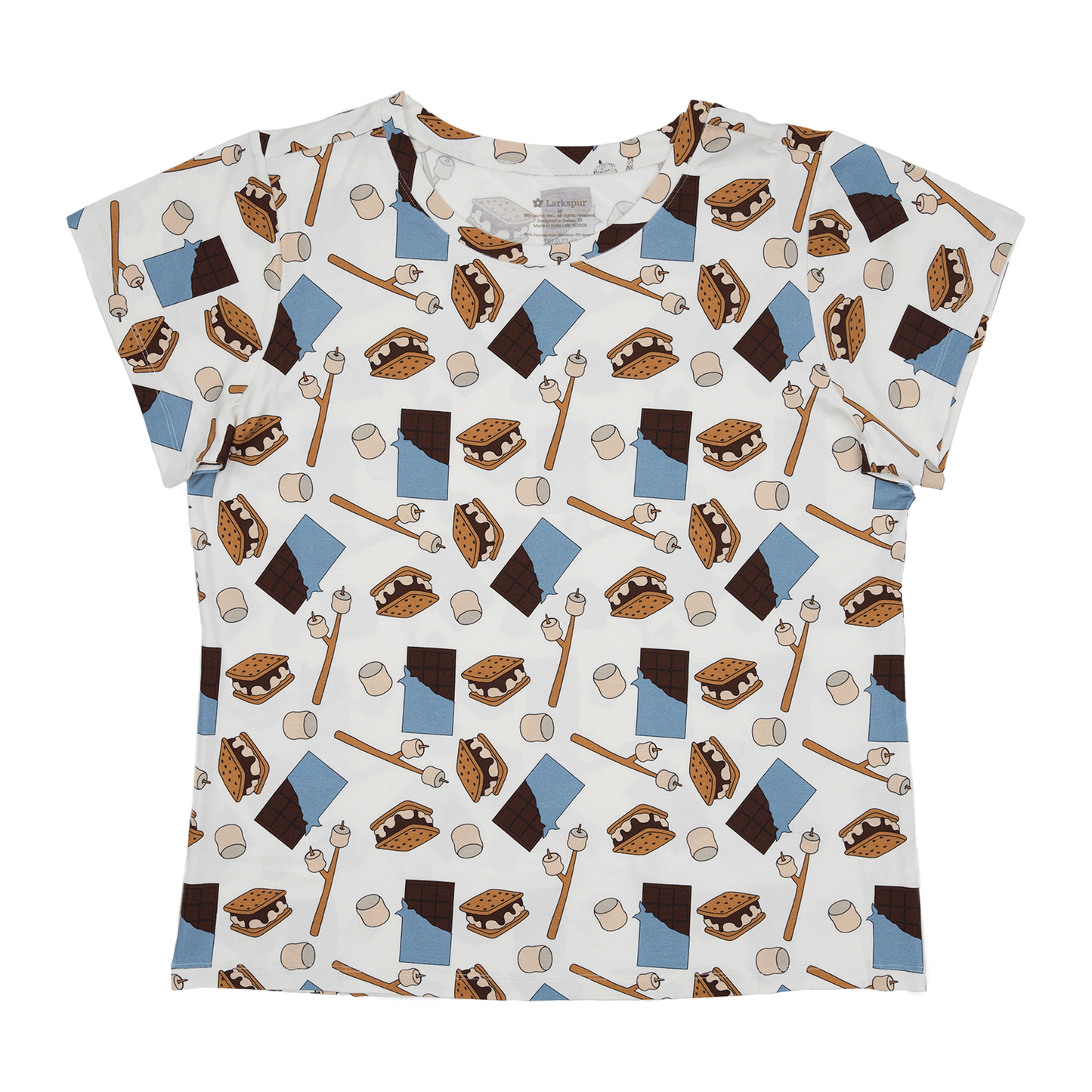 Women's Short Sleeve Lounge Tee in S'mores